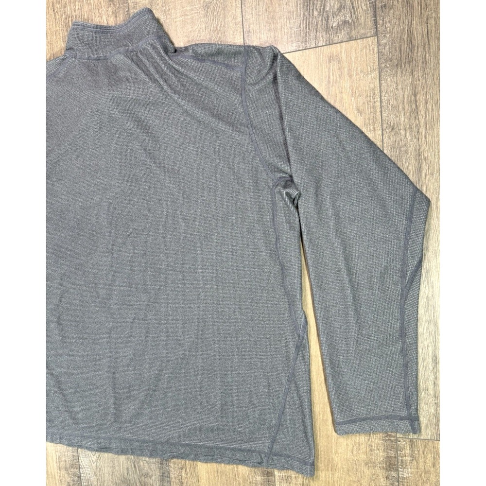 Y2K Nike ACG Shirt Mens Extra Large Gray Quarter Zip Pullover Waffle Long Sleeve - Picture 6 of 12